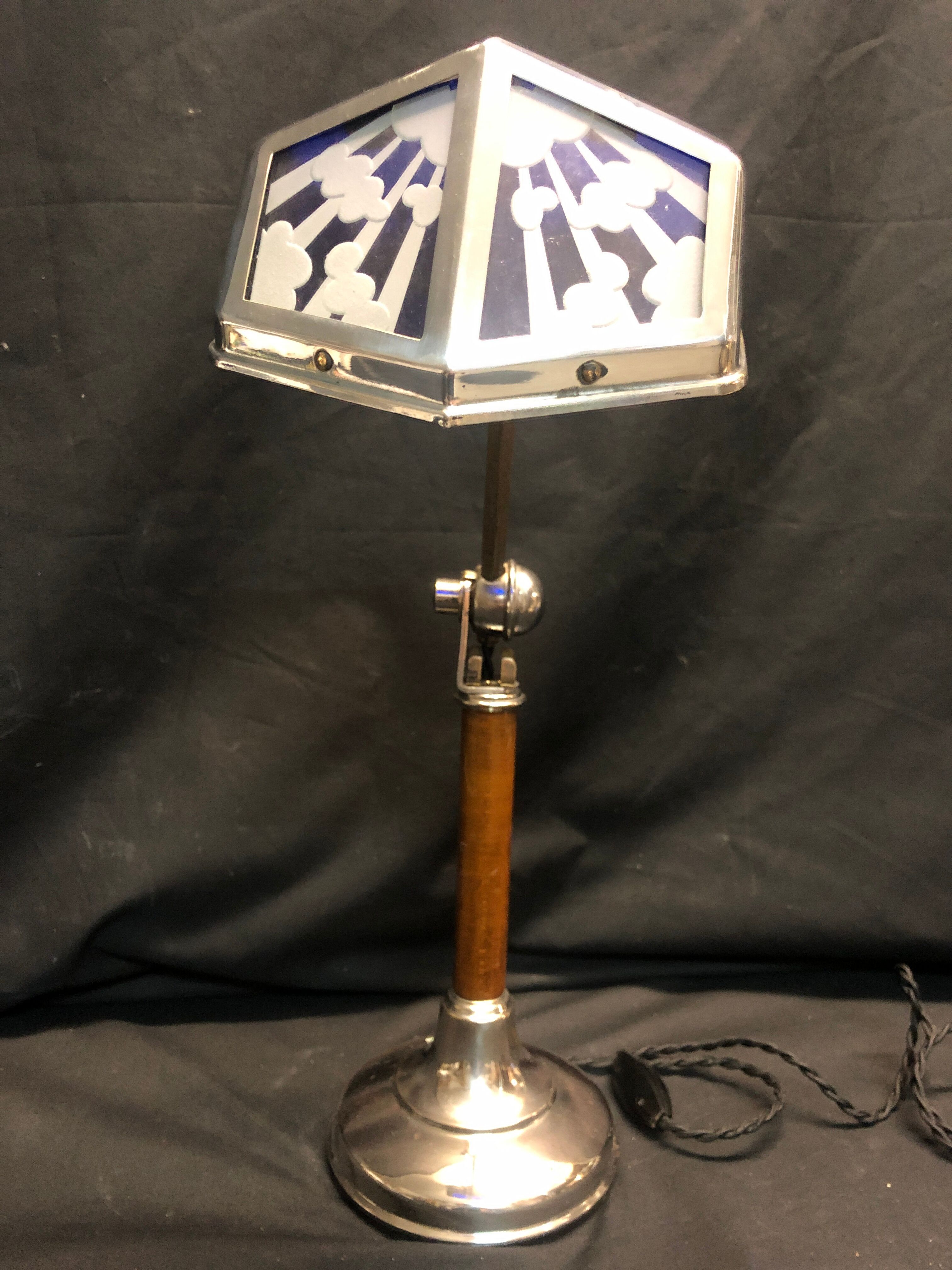 Lampe pirouett 54 cm art deco