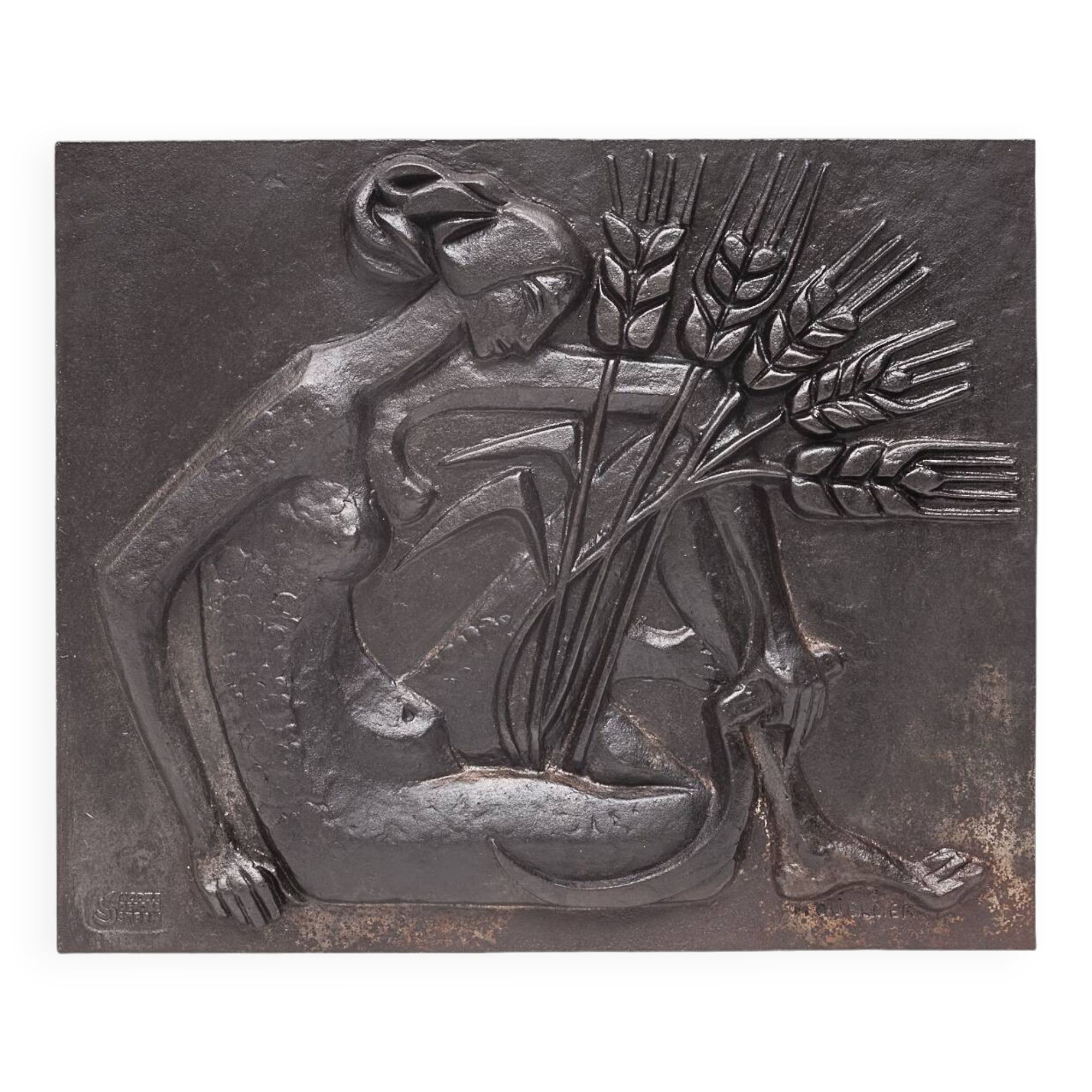 Quellier fireplace plate