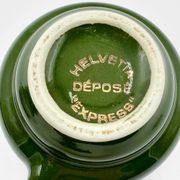 Tasses à expresso vert empire filet or Helvetia express
