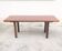 Italian Japandi walnut and ebony Table, 70s