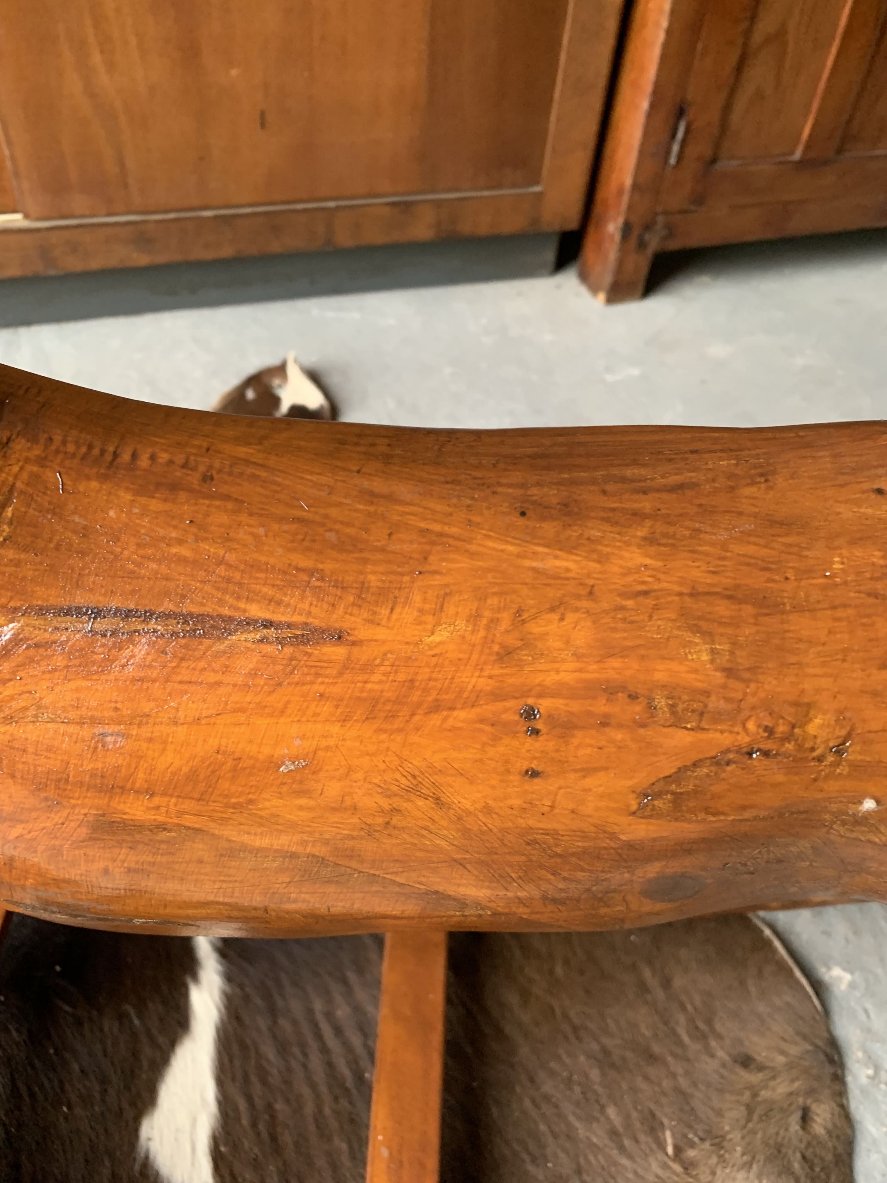 Wooden rocking horse