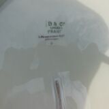 Oval porcelain flat stamped bernardaud