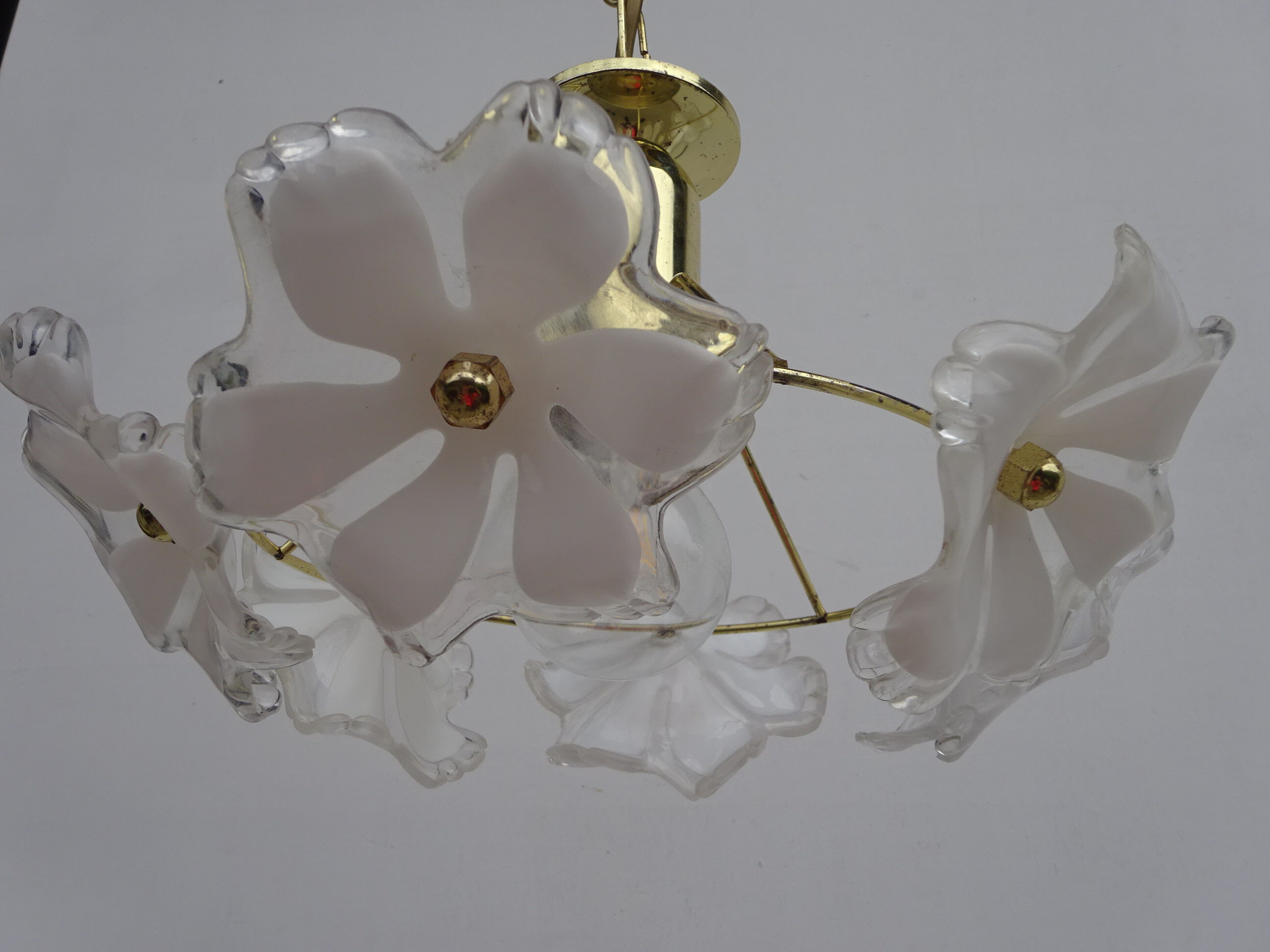 Vintage chandelier from the 70s/80s, 6 flowers