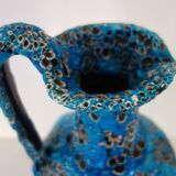 Large Fat Lava enamel vase by Charles Cart, Sea Foam, 1960