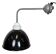 Industrial Factory Wall Lamp with Black Enamel Shade, 1960s