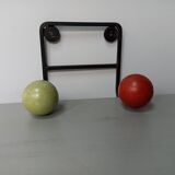 Vintage wall coat rack