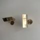 Pair of vintage adjustable solid brass wall lights France 1970