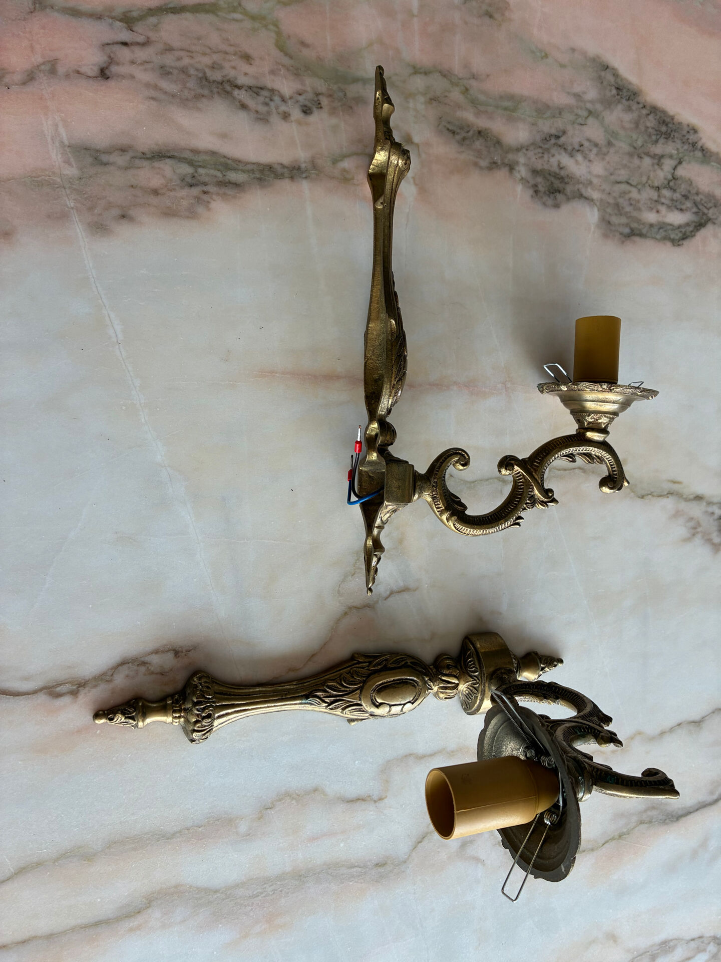 Pair of antique wall sconces
