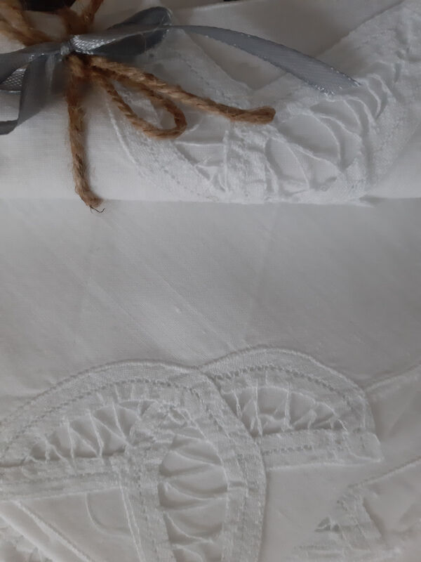 Old tablecloth and 12 towels