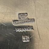 Christofle silver metal carafe tray