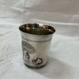 Silver metal timpani