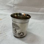 Timbale en metal argenté