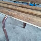 Two vintage school desks