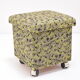 Mid-century Footstool with Wheels,1970's.