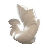 Vase coq blanc