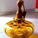 Veb narva suspension in amber glass 70s