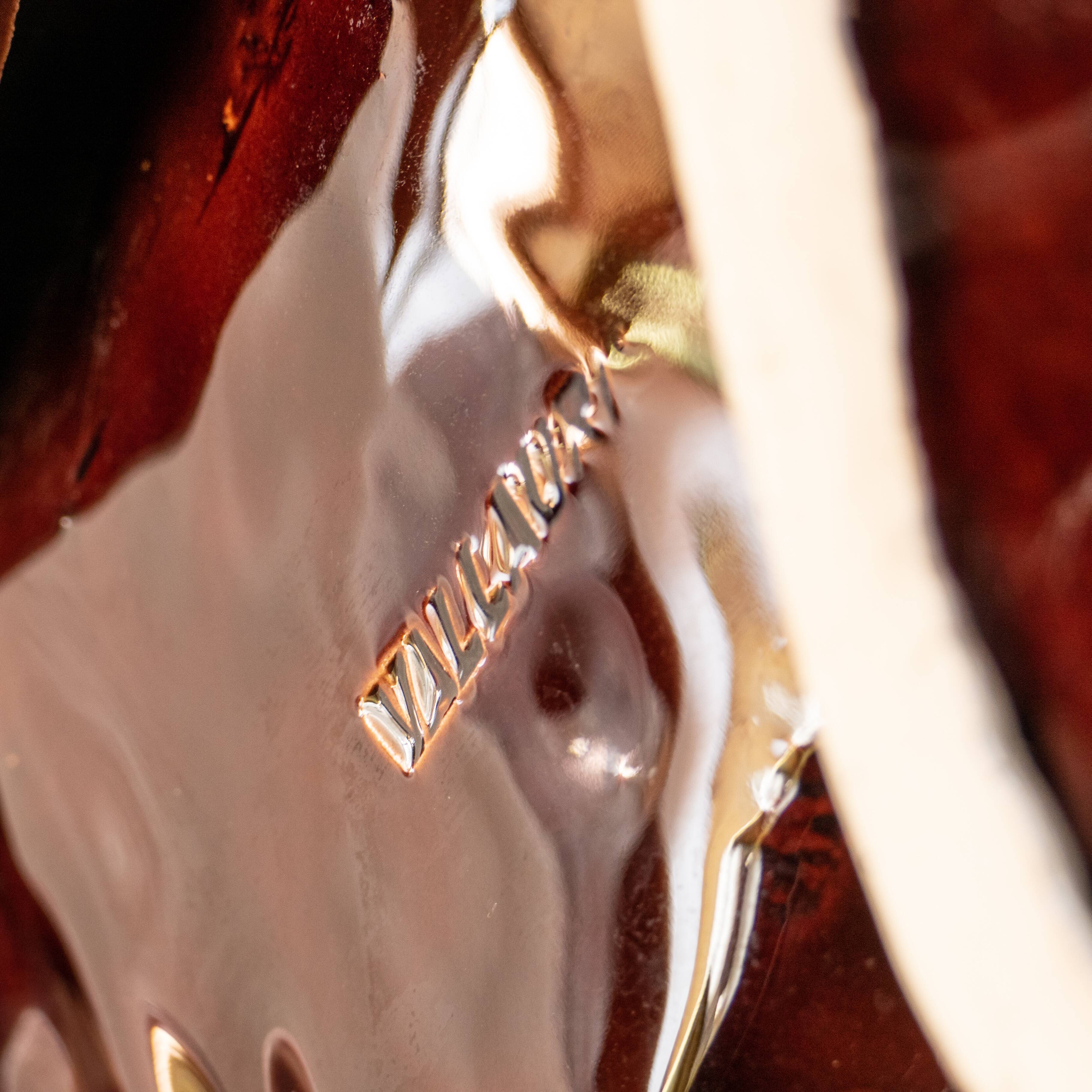 Large old Vallauris bowl with handle