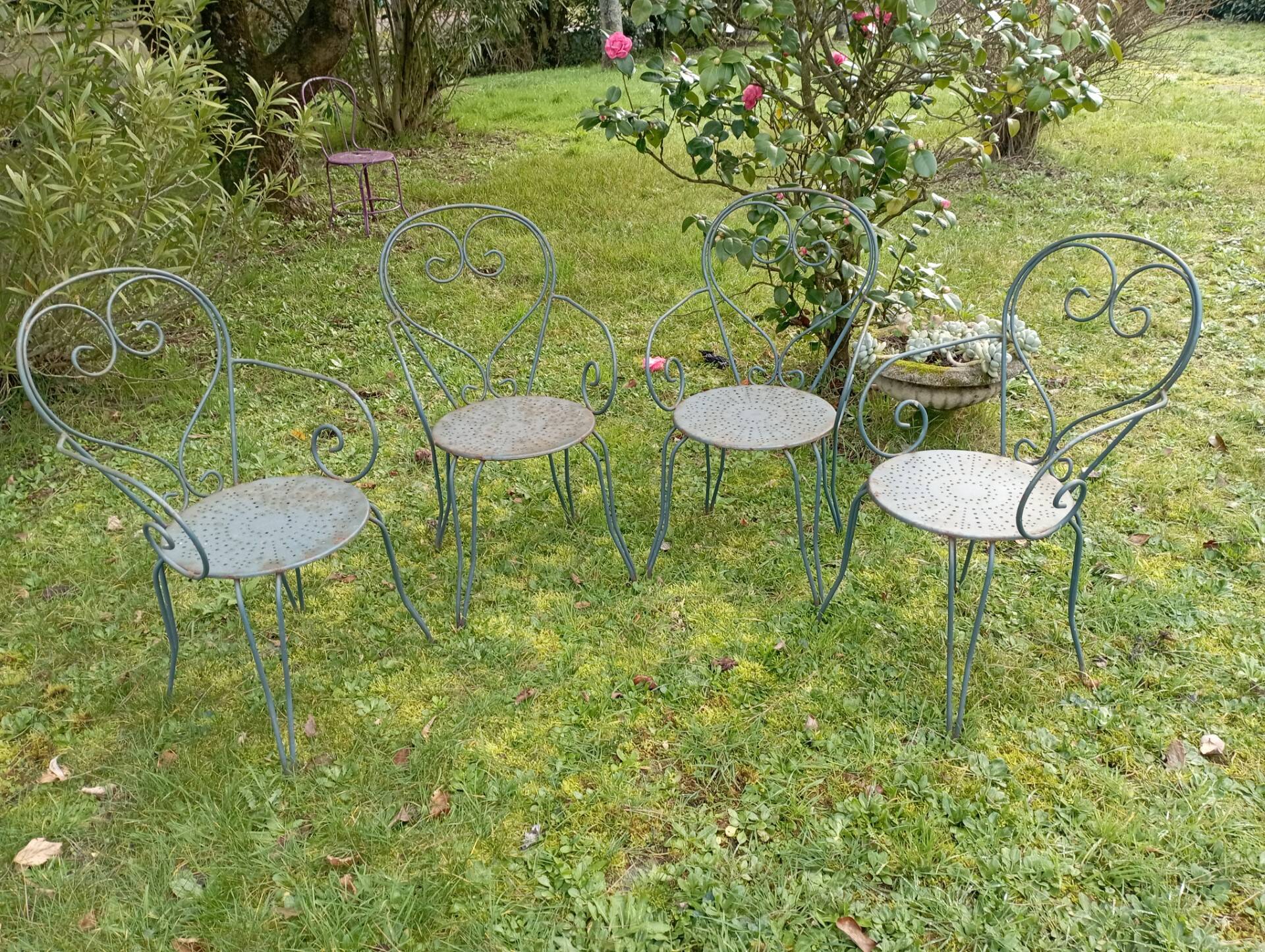 Old garden chairs