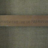 Painting oil painting Rue de Paris 16th 1967 G. De La Fabrègue