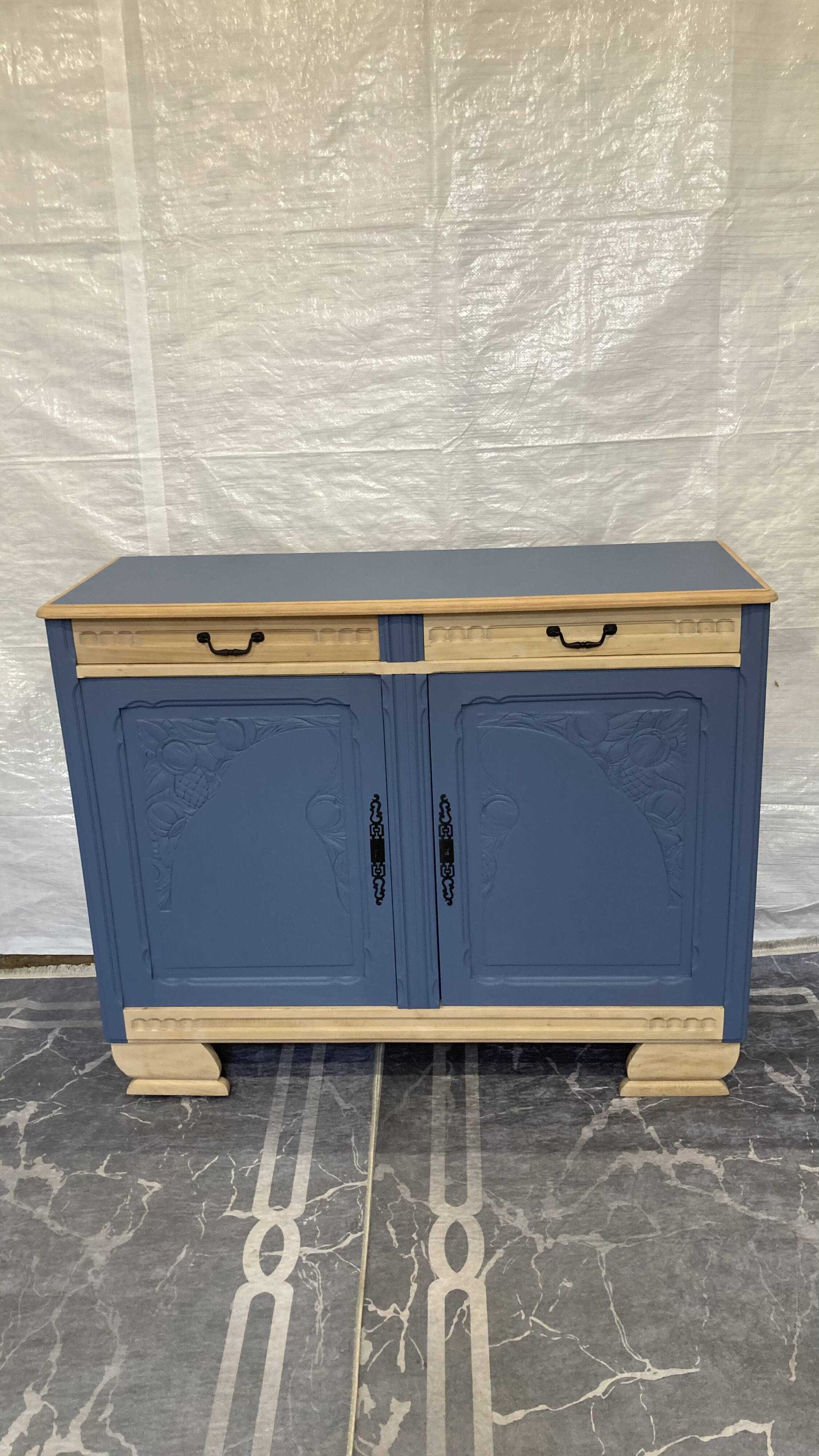 Art Deco wooden sideboard with a makeover