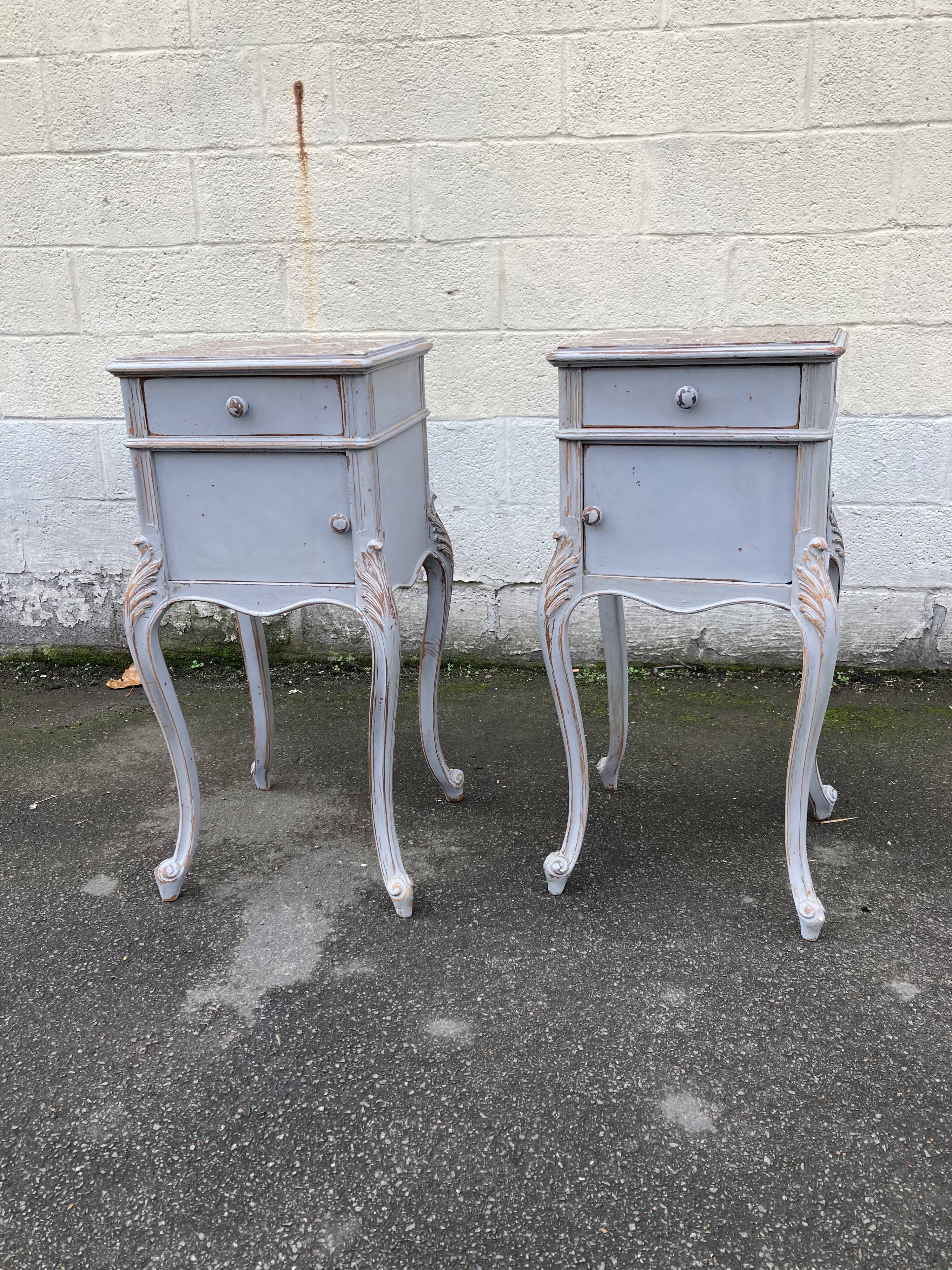 Former pair of bedside louis XV