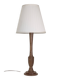 Lampe en bois tourné