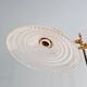 Brass and grooved glass floor lamp in Art Deco style