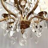 Bronze chandelier with tassels