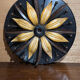 Floral metal ceiling light from the 70s/80s.