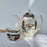 Coffee maker and milk jug