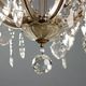 Antique chandelier Maria Theresa in gilded iron, Italy, 20th century