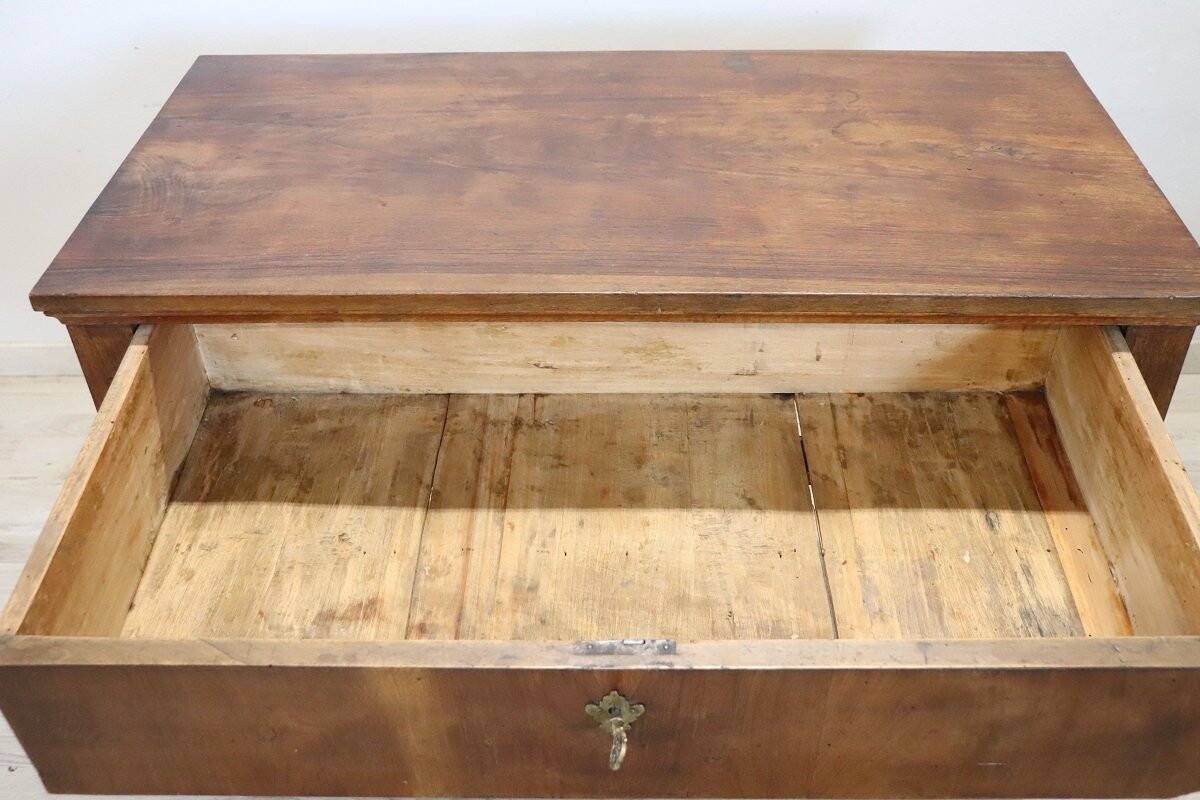 Antique walnut desk, Italy, late 18th century