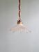 Art Deco pendant light in fluted transparent glass, 1920s-30s.