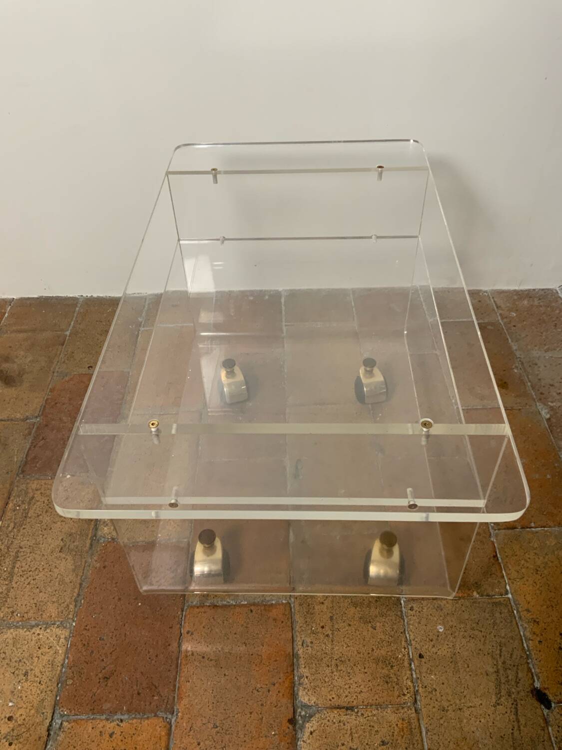 Plexiglass coffee table