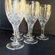 Bohemia - glasses on foot (6) - Modern mid-century - Lead crystal 24% Pbo