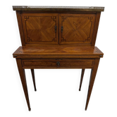 Antique Louis XVI bonheur-du-jour in marquetry and brass – Circa 1900