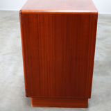 Dyrlund Denmark 1950s drum teak credence