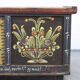 Painted Folk Art Bridal Chest 1825