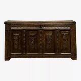 Louis XIV period curved chest in solid oak circa 1680