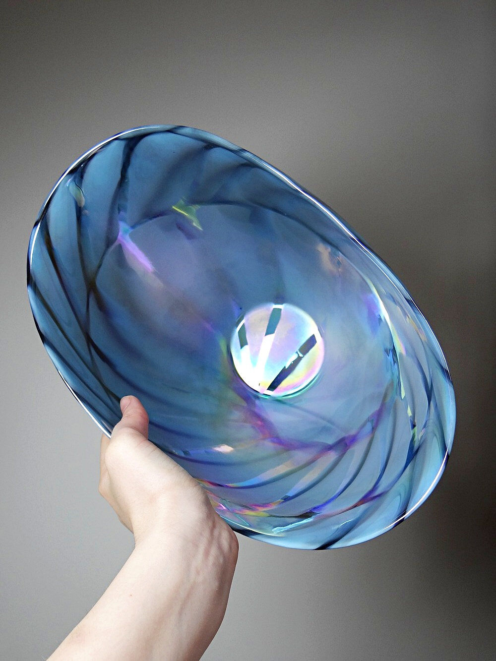 Centrepiece, bowl or large glass bowl from Murano "Yourmurano" handmade.