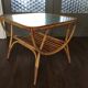 Rattan side table by Dirk van Sliedrecht for Rohé Noordwolde, 1950
