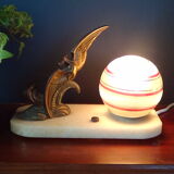 Marble Art Deco Lamp