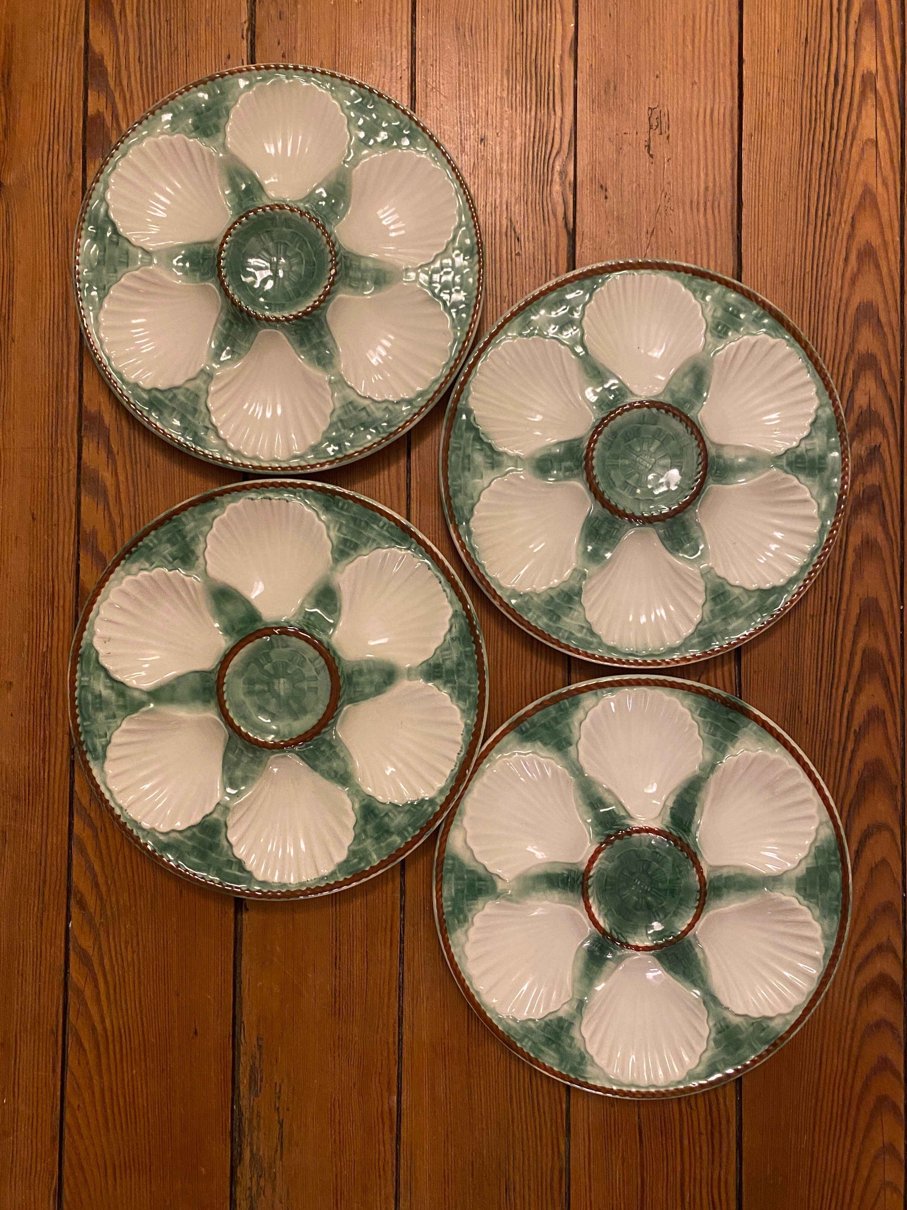 Set de 4 assiettes à huîtres Longchamp