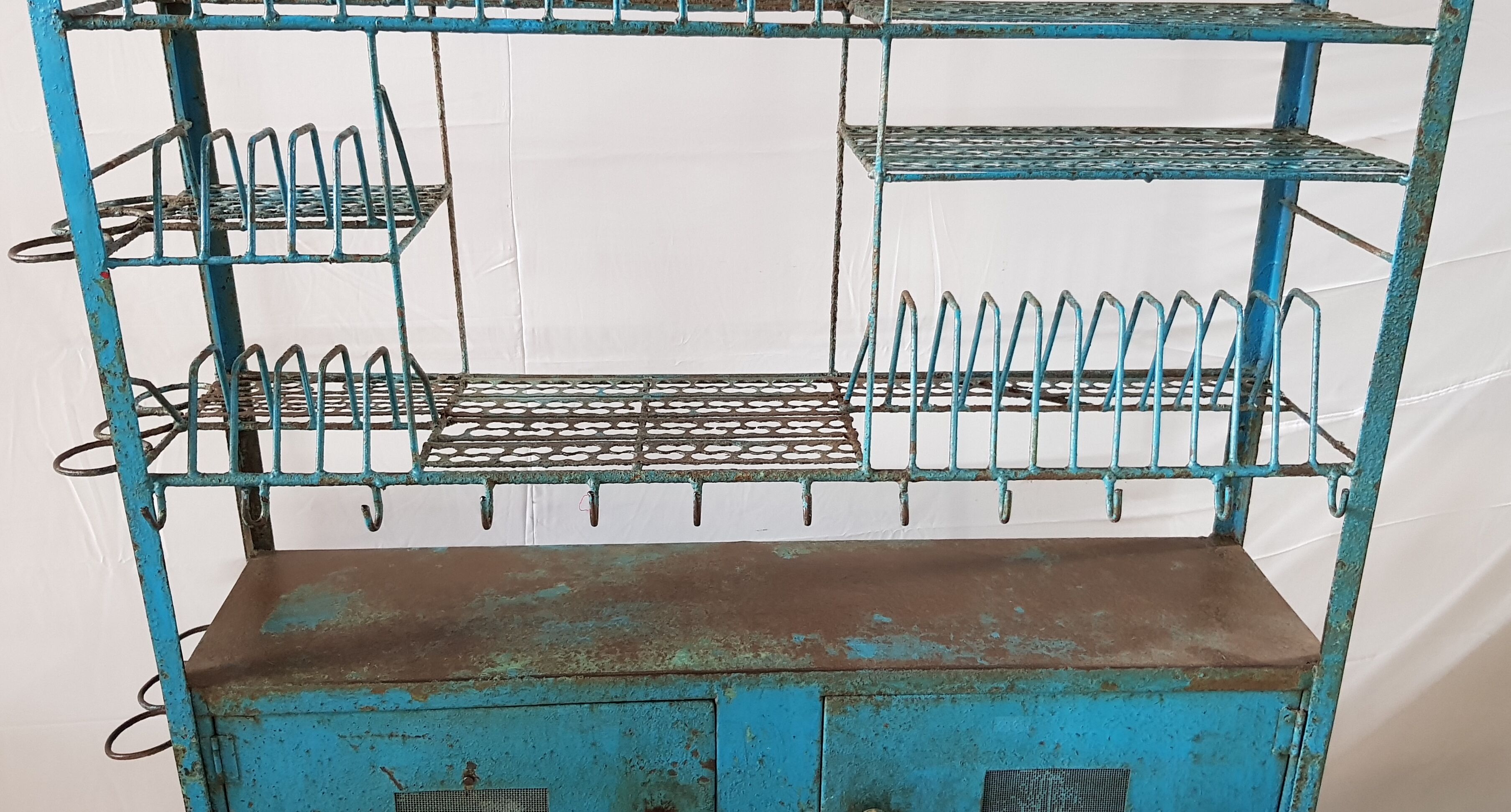 Metal croat with its original blue patina