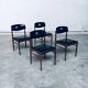 Mid-Century Dutch Design Dining Chairs, 1960s, Set of 4