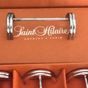 12 silver-plated knife rests Saint Hilaire Arceaux model in a box