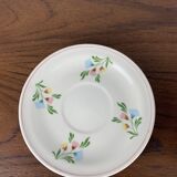 Set of 6 vintage cups + saucers, flower pattern, Germany