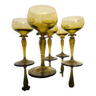 Set of 5 Attila Villeroy & Boch Roman stemmed glasses