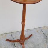 Psyche barber mirror with tripod base in cherry wood with system