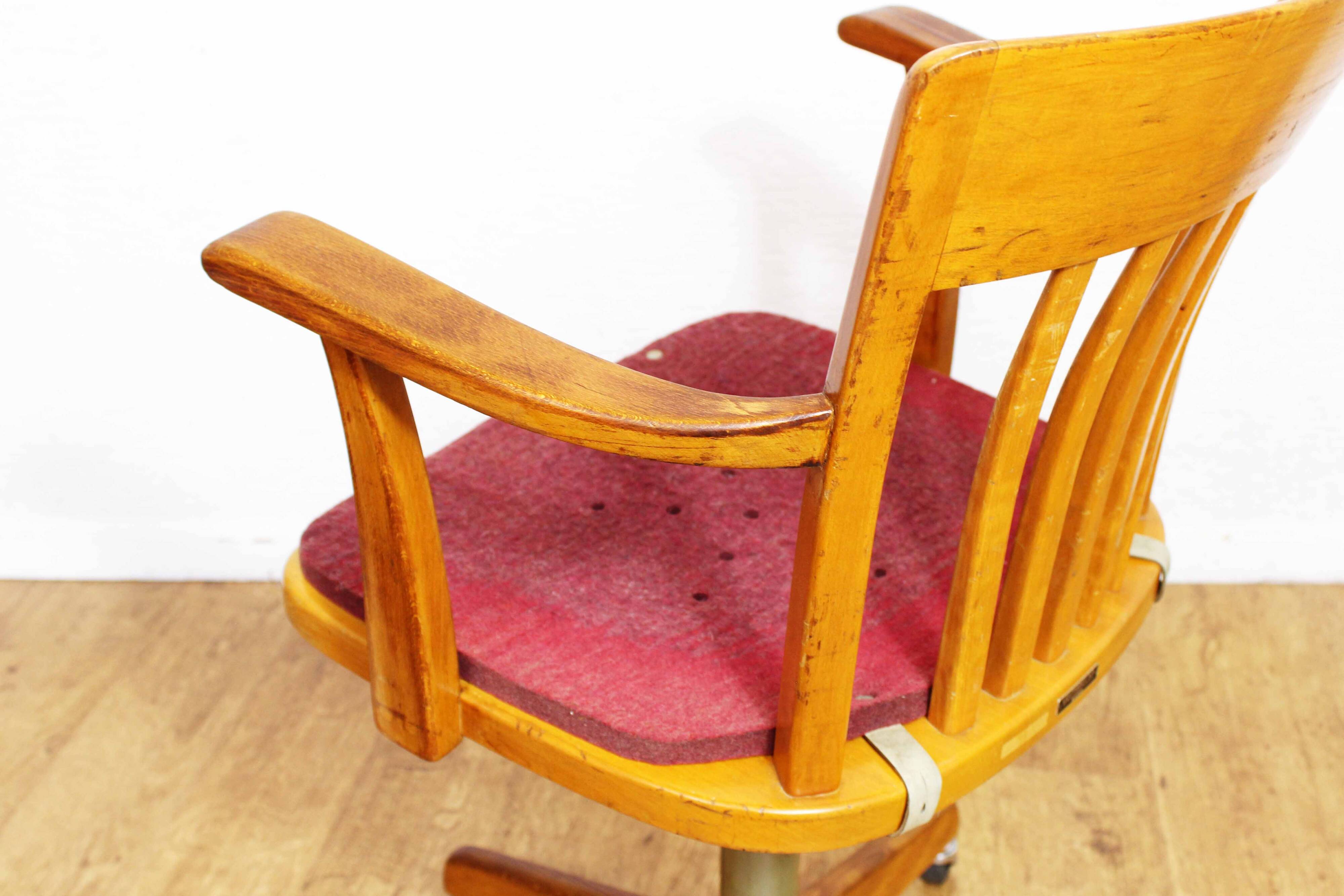 Stoll Giroflex wooden workshop chair